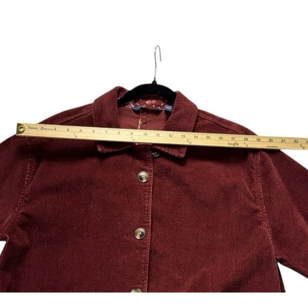 Isaac Mizrahi Live! Maroon Corduroy Jacket Blazer US Size Large - Picture 13 of 15